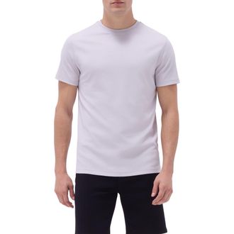 Bugatchi Hank Solid Pima Cotton T-Shirt in Platinum at Nordstrom, Size Xx-Large