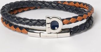 Ferragamo Bracciale in pelle di vitello intrecciata Ferragamo