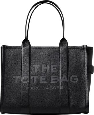 Marc Jacobs Tote Bags, female, Black, Size: ONE SIZE The Tote Bag Textured Leather Tote