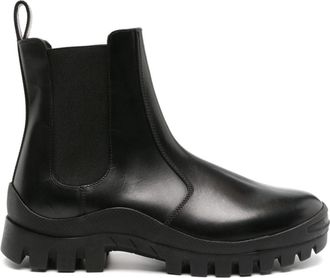 The Row ankle-length chelsea boots - women - Calf Leather/Calf Leather/Rubber - 38.5 - Black