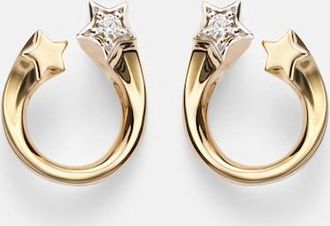 Roxanne First Shooting Star 14kt gold (585/1000) earrings with diamonds