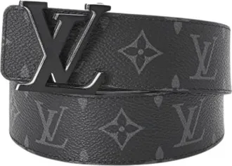 Louis Vuitton Pre-owned Belts, male, Black, Size: ONE SIZE Pre-owned Canvas Belt