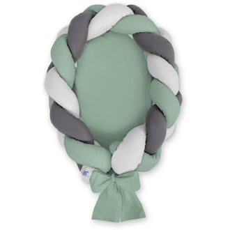 OEM Capullo Trenzado Para Beb&eacute; 2 En 1 - Gris Salvia-antracita