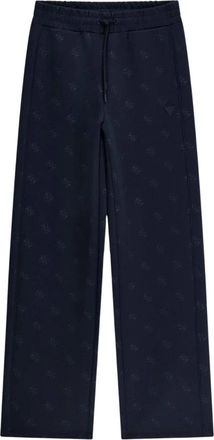 Guess Calista 4G Wide Leg Pants - Dames - Sweatpants - Blauw - XS - Polyester - Broeken