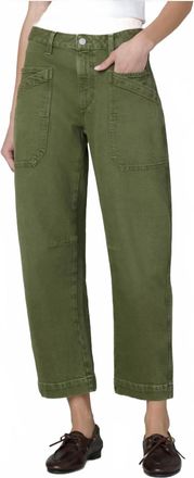 Joe's Double Pocket Barrel Pants In Winter Moss