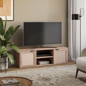 Vicco Mueble Bajo Para Tv Elven, Roble, 135 X 43.5 Cm Con 2 Puertas, Vicco