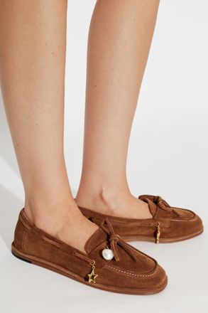 AGL Charmy Suede Loafers, Womens, Brown