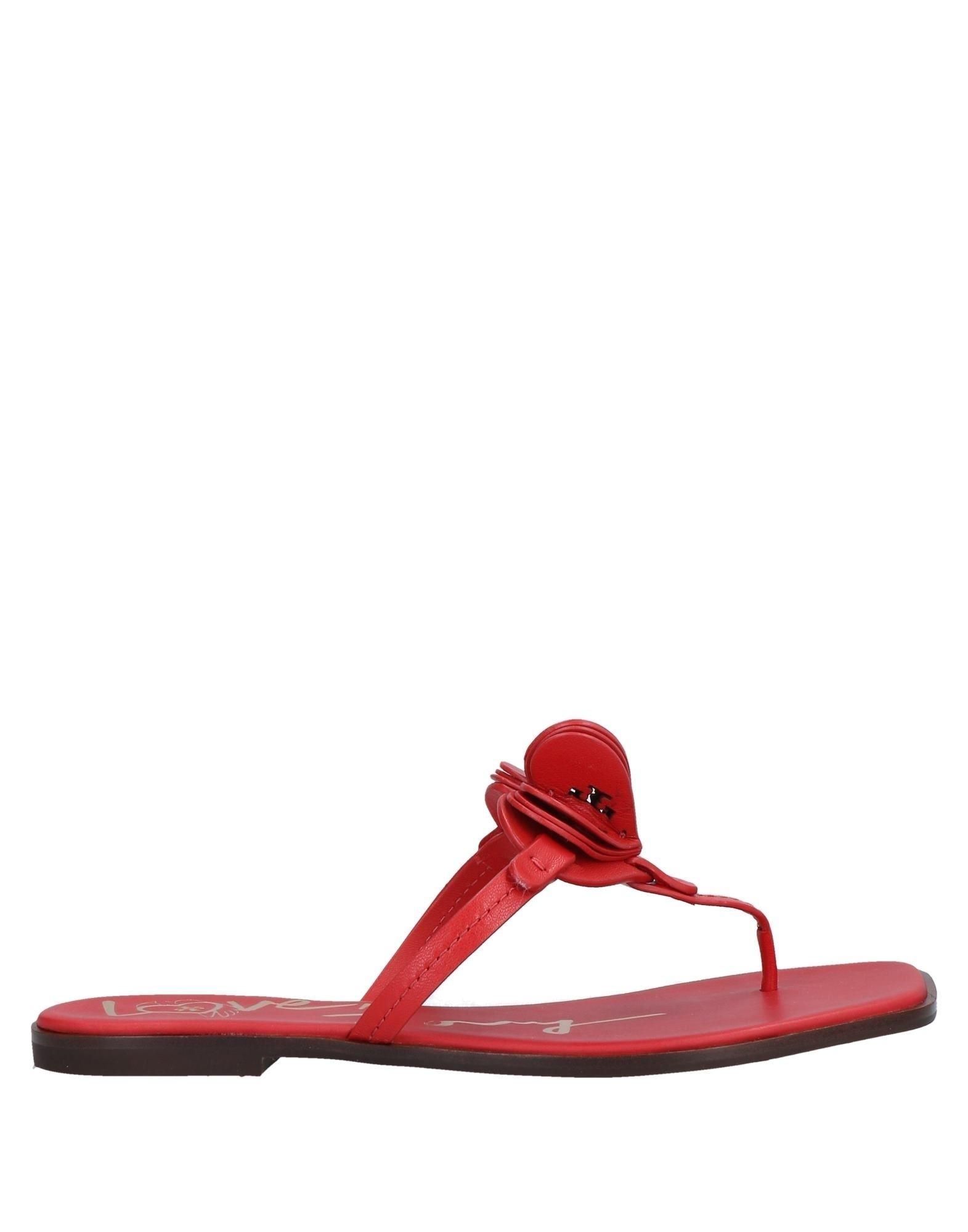 Red tory burch sandals sales