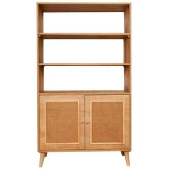 Dmora Dmora - Estante Para Libros Dmoutinh, Estante De Oficina, Porta Libros M&oacute;vil, Biblioteca, 90x40h110 Cm, Roble