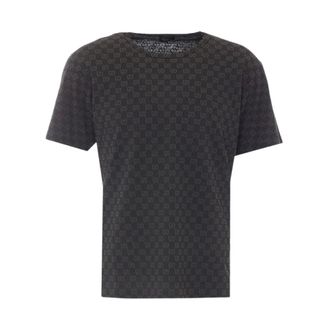 Gucci GG Logo T-Shirt - Heren - Tops - Zwart - Maat: L Katoen