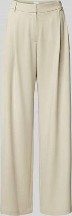 Jake*s Straight Leg Stoffhose mit Bundfalten in Kitt, Gr&ouml;&szlig;e 44