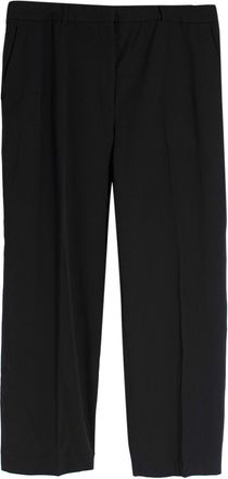 Stella McCartney Black Straight-Leg Mid-Rise Stretch-Wool Trousers Size XXL