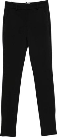 Ermanno Scervino Viscose Polyamide Elastane Broek - Dames - Slim Fit Broeken - Zwart - L - Leer - Broeken