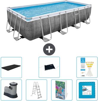 Bestway Piscina Bestway Power Steel Rectangular - 549x274x122 Cm - 8-piezas S621