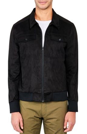 W.R.K Reign Sueded Trucker Jacket in Black at Nordstrom, Size Xx-Large