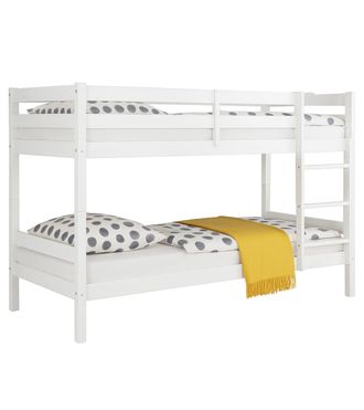 Home Heavenly Litera en madera de pino convertible en dos camas individuales blanco