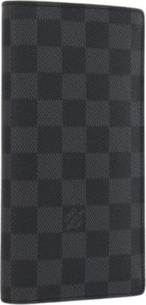 Louis Vuitton Pre-owned Wallets, female, Black, Size: ONE SIZE Pre-owned Damier Graphite Long Wallet