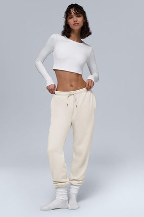 Alo | Chill Sweatpant in Bone Beige, Size: Medium