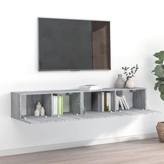 vidaXL Vidaxl - Set De Muebles Para Tv 2 Pzas Madera Contrachapada Gris Sonoma