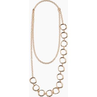H&M Long Chain Necklace in Gold-Colored at Nordstrom