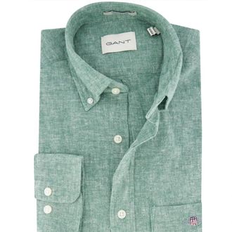 GANT Heren, Overhemden, Groen, Maat: 3XL