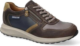 Mephisto Dino - Heren - Sneakers - Bruin - 42 1/2 EU - Leer - Schoenen