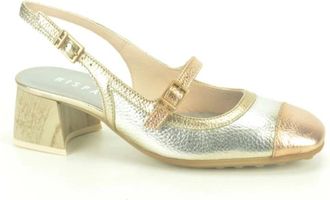 Hispanitas Stijlvolle Pumps - Dames - Pumps - Grijs - 39 EU - Leer - Schoenen