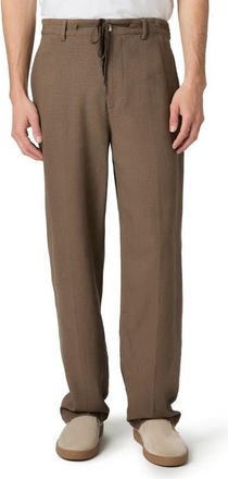 Paige Tiano Tie Waist Pants in Dark Clove at Nordstrom, Size 28