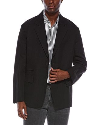 Lanvin Lanvin Deconstructed Linen-Blend Jacket