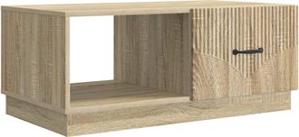 vidaXL Mesa De Caf&eacute; Roble Sonoma 90 X 50 X 37 Cm Madera De Ingenier&iacute;a Vidaxl