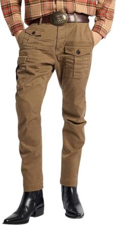Dsquared2 Cargo Broek - Heren - Slim Fit Broeken - Bruin - M - Katoen - Broeken