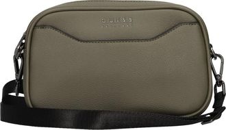 Guess Nep-lederen tas - Heren - Schoudertassen - Groen - ONE Size - Leer - Tassen