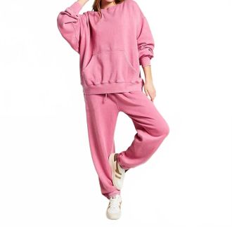 Free People Slow It Down Pullover Sweater Top In Cashmere Rose