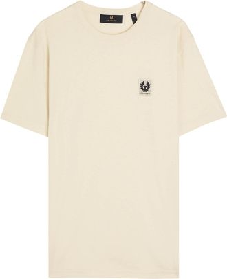 Belstaff Logo Cotton T-shirt - Light Grey - Xxl