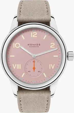 NOMOS Glash&uuml;tte Club Campus 36mm Pink Dial Watch 706