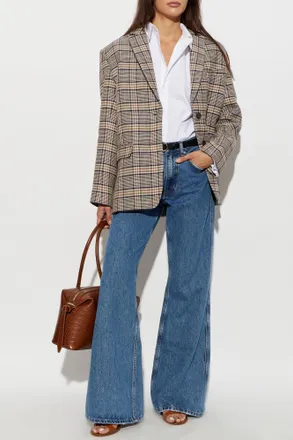 Anine Bing Quinn Blazer, Womens, Beige