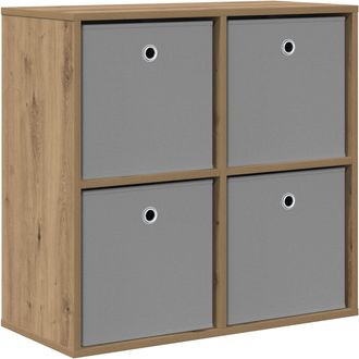 vidaXL Aparador Roble Artisan 68,5 X 32 X 67 Cm Vidaxl