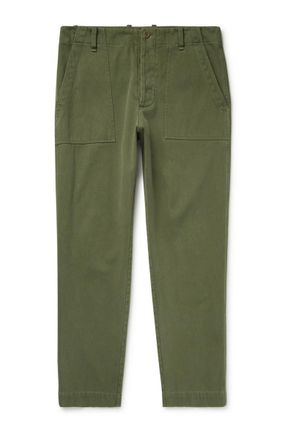The Row Valerio Slim-Fit Cotton-Twill Trousers