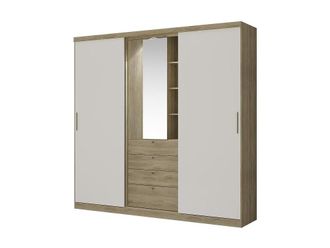 VENTE-UNIQUE.COM Armario madera color natural claro
