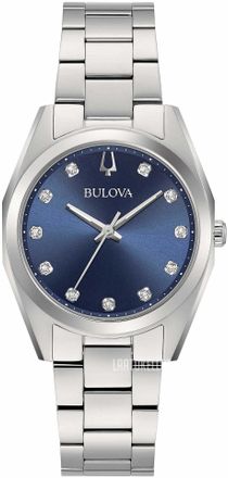 Bulova Surveyor Dames Zilveren Horloge 96P229