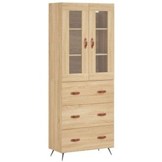 vidaXL Vidaxl - Highboard Sonoma Oak 69.5x34x180 cm Engineered Wood