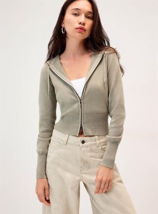 Twik Womens Fitted waist zip-up jacket