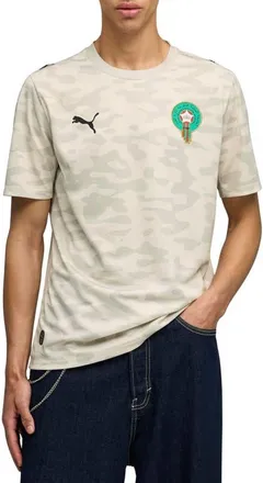 Puma x Morocco x Salehe Bembury Goalkeeper Jersey (Nordstrom Exclusive) in Alpine Snow/Desert Dust at Nordstrom, Size Medium