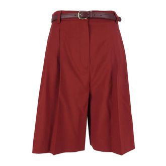 Max Mara Bermudas Caravan de pierna ancha - Shorts - Mujer - Rojo - 2XS