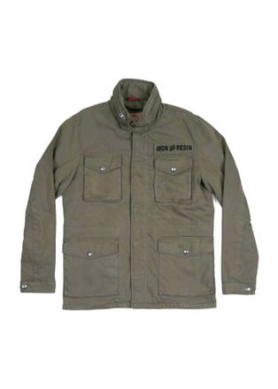 Iron And Resin Mens M65 Jacket In Charcoal