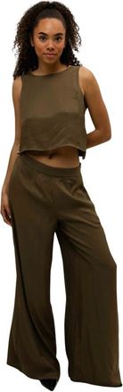 Guess Broeken, Dames, Groen, L, Zoe Wijde Broek