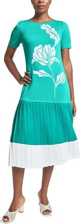 Ming Wang Ming Wang Midi Drop-Waist Dress