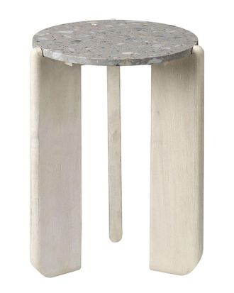 Jamie Young Co. Quarry Wood & Terrazzo Stone Side Table