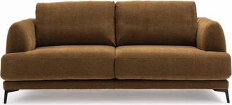 DRAWER Sofá de 3 plazas de tela - Bronce