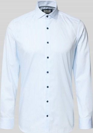 Olymp Level 5 Slim Fit Business Hemd mit Kentkragen in Bleu, Gr&ouml;&szlig;e 38